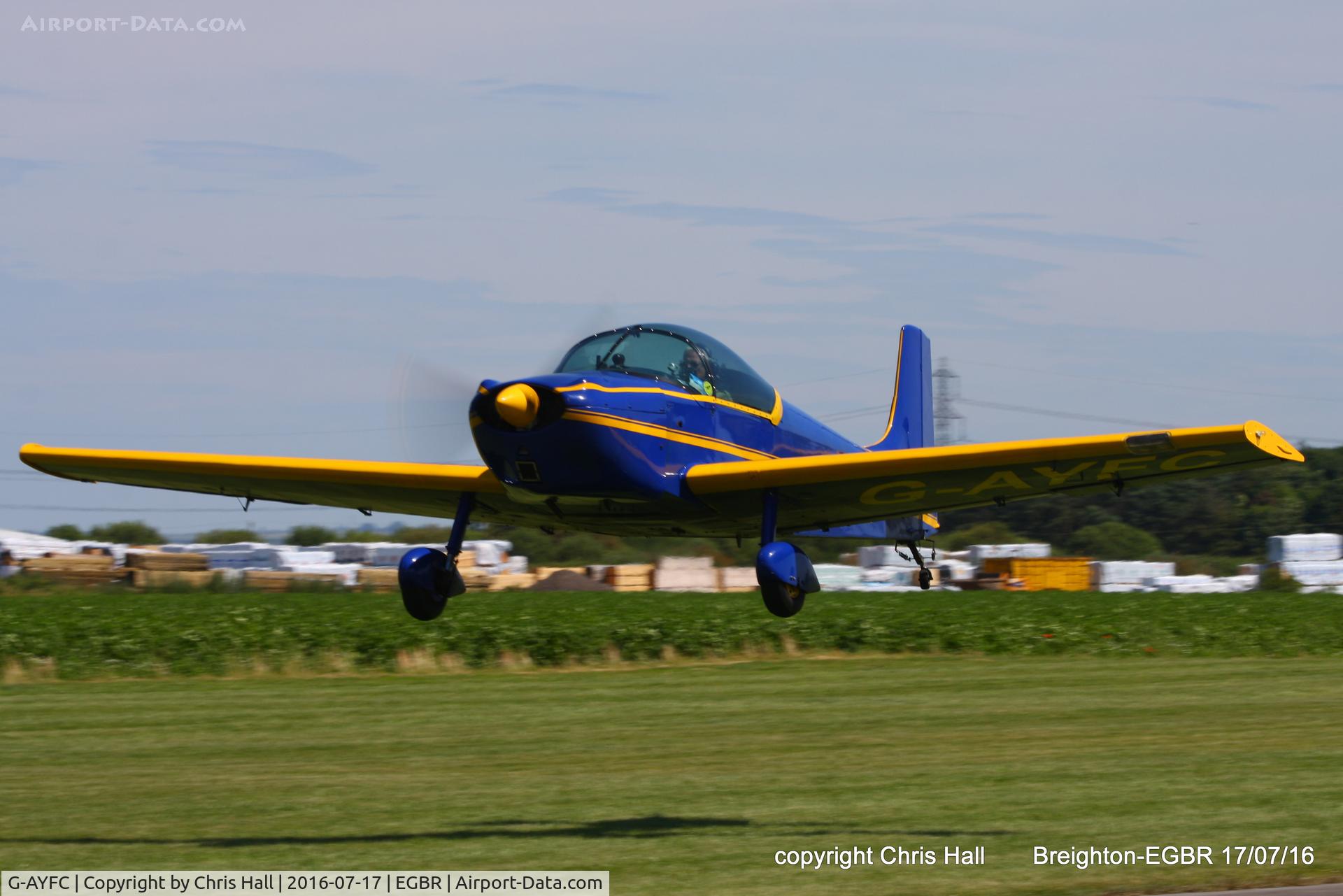 G-AYFC, 1970 Rollason Druine D-62B Condor C/N RAE/644, at Breighton's Summer fly in