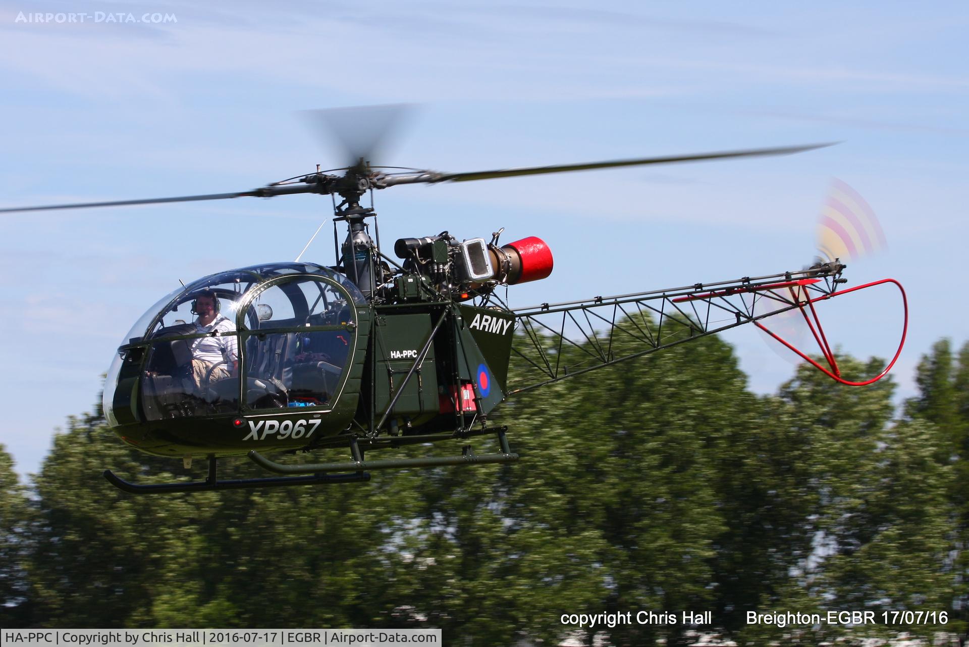 HA-PPC, 1960 Sud SA-313B Alouette II C/N 1500, at Breighton's Summer fly in