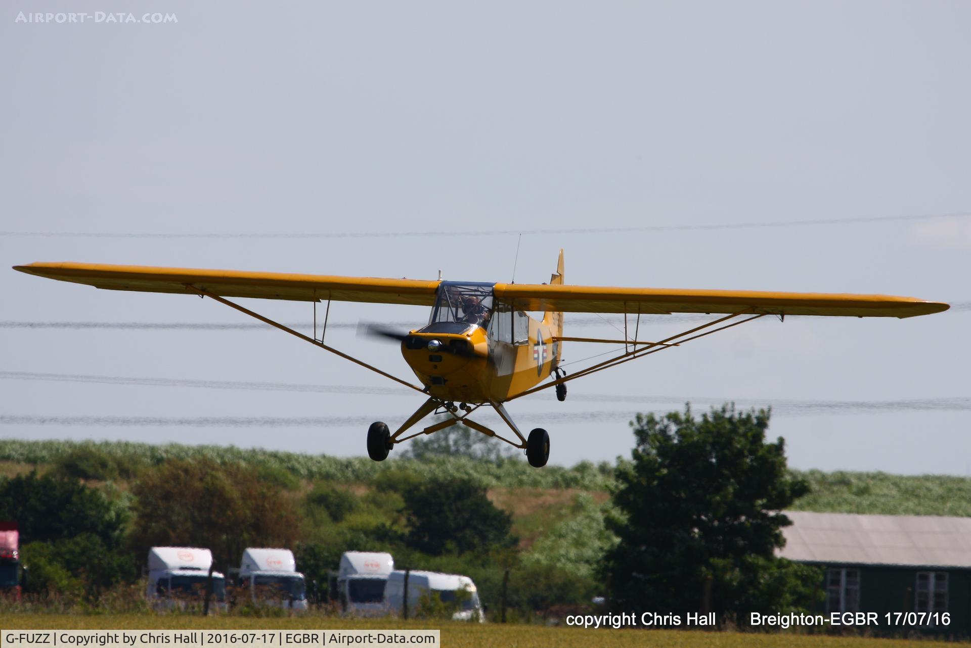 G-FUZZ, 1951 Piper L-18C Super Cub (PA-18-95) C/N 18-1016, at Breighton's Summer fly in