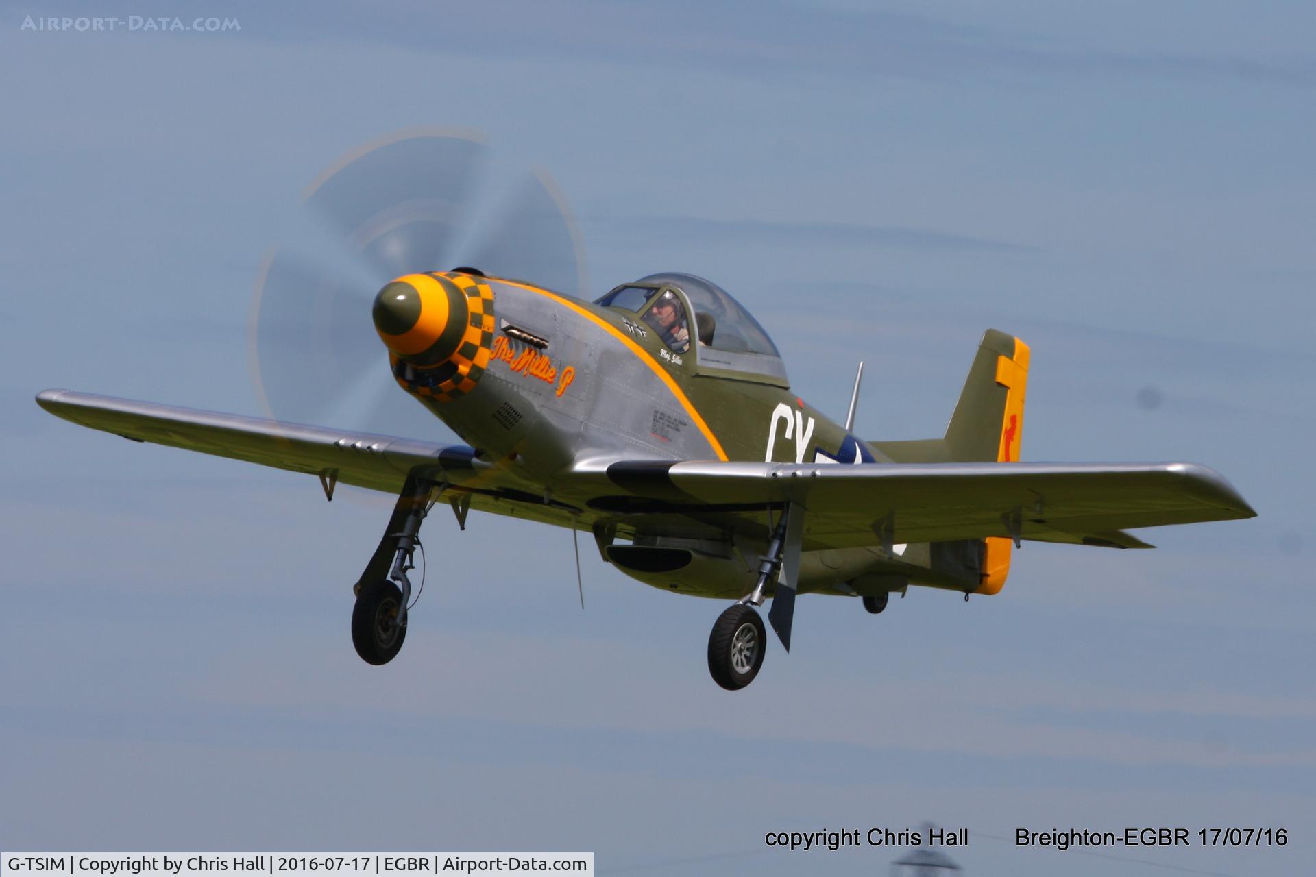 G-TSIM, 2012 Titan T-51 Mustang C/N LAA 355-14964, at Breighton's Summer fly in