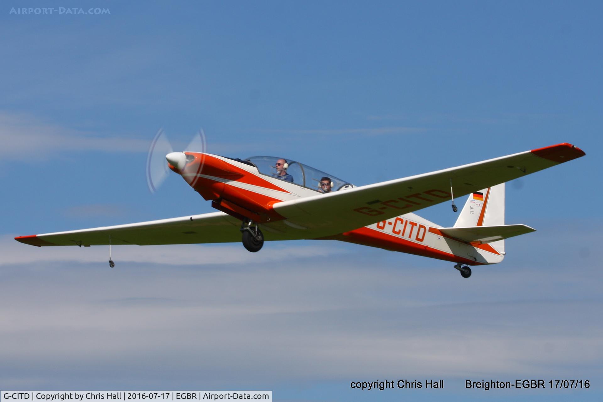 G-CITD, 1972 Sportavia-Putzer Fournier RF-4D C/N 5115, at Breighton's Summer fly in