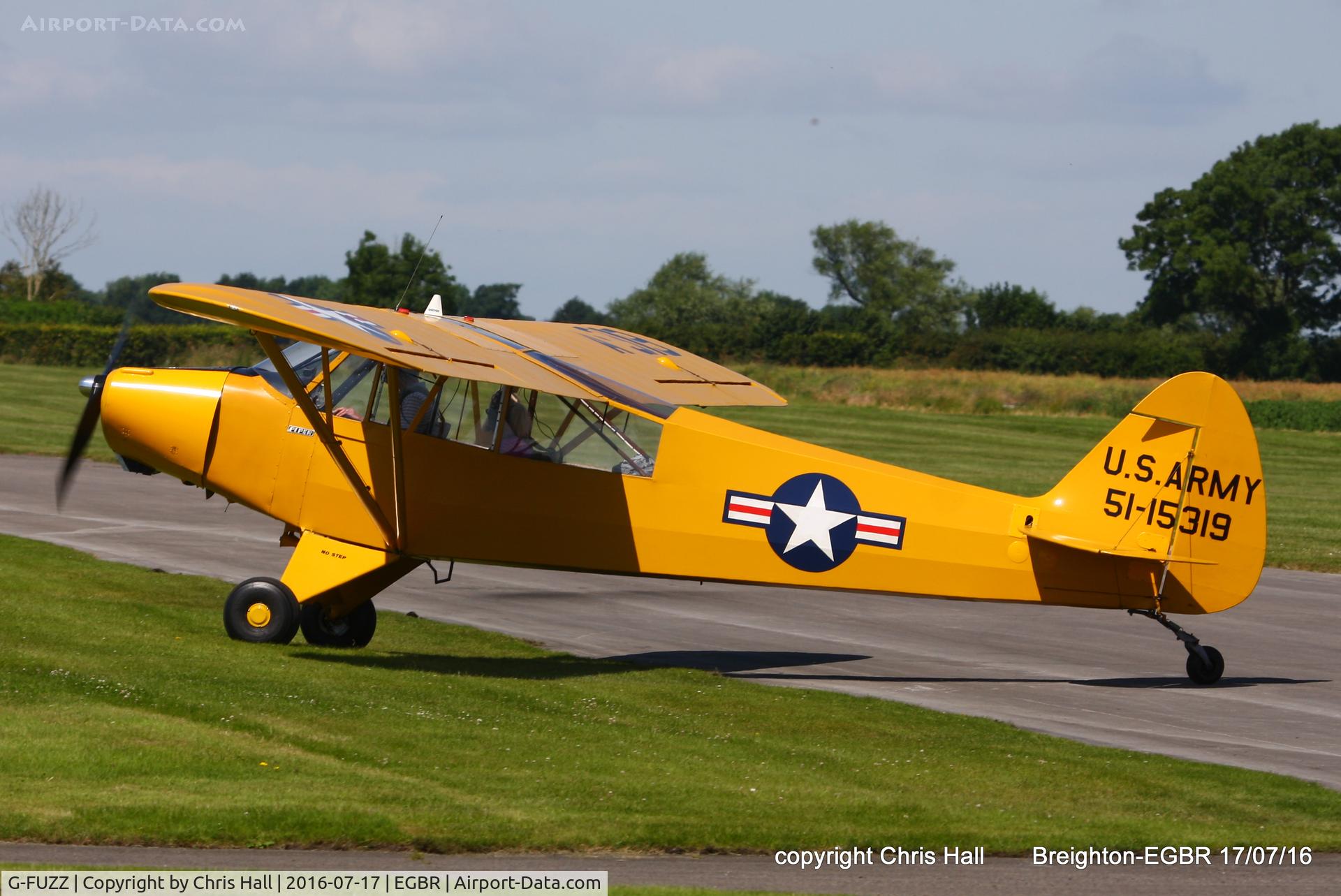 G-FUZZ, 1951 Piper L-18C Super Cub (PA-18-95) C/N 18-1016, at Breighton's Summer fly in