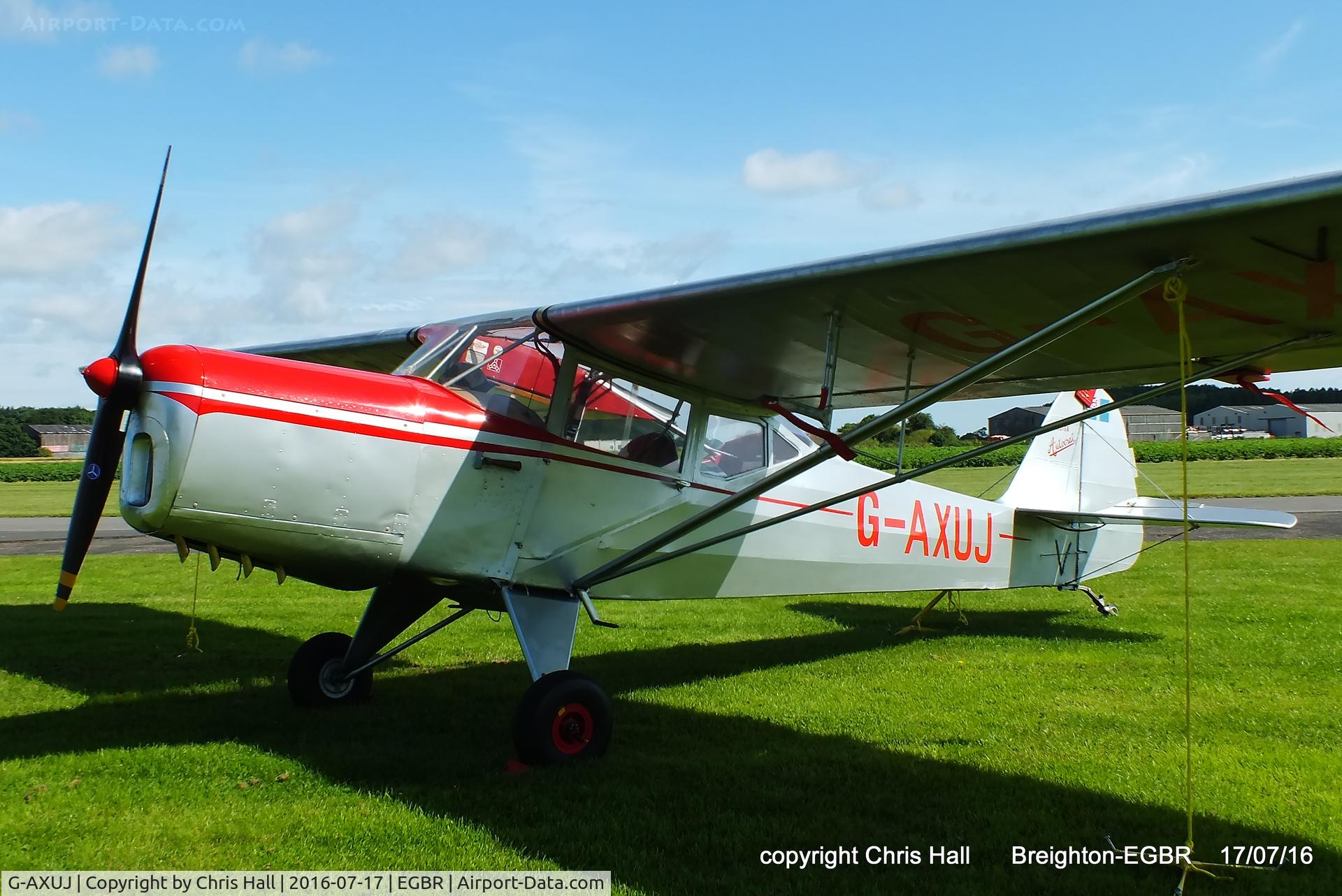 G-AXUJ, 1948 Auster J-1 Autocrat C/N 1957, at Breighton's Summer fly in