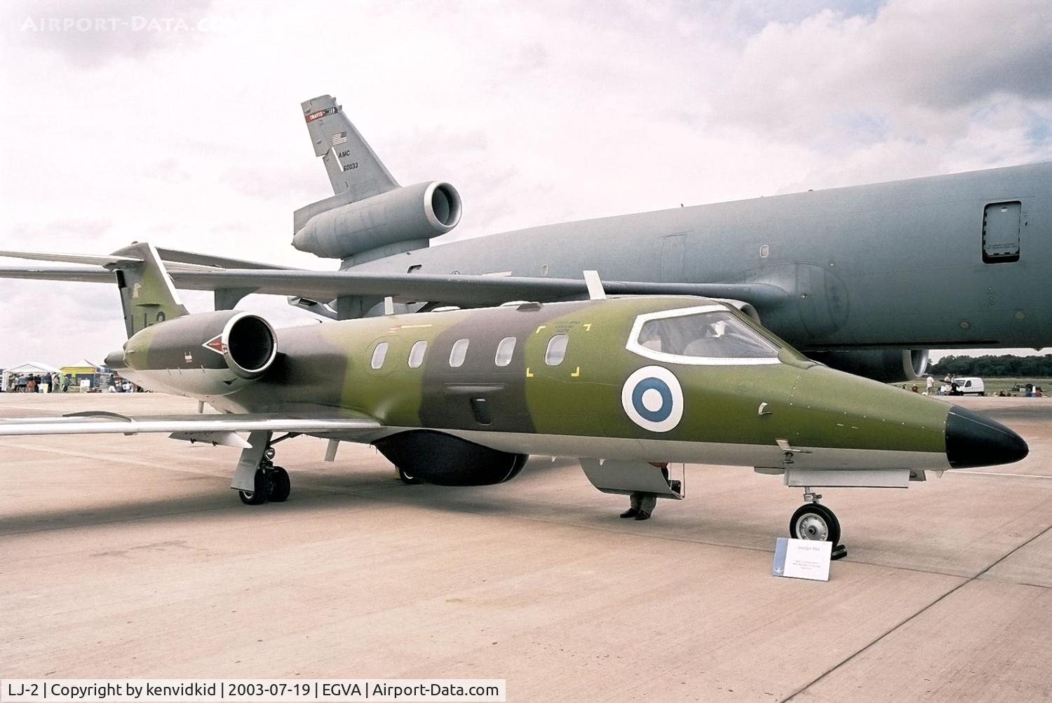 LJ-2, 1981 Gates Learjet 35A C/N 35A-451, Finnish Air Force at RIAT.