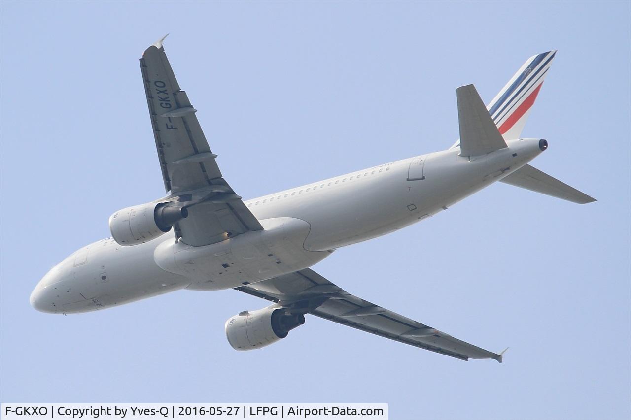 F-GKXO, 2008 Airbus A320-214 C/N 3420, Airbus A320-214, Take off rwy 27L, Roissy Charles De Gaulle airport (LFPG-CDG)