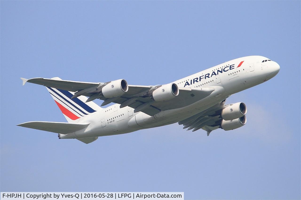 F-HPJH, 2011 Airbus A380-861 C/N 099, Airbus A380-861, Take off rwy 06R, Roissy Charles De Gaulle airport (LFPG-CDG)