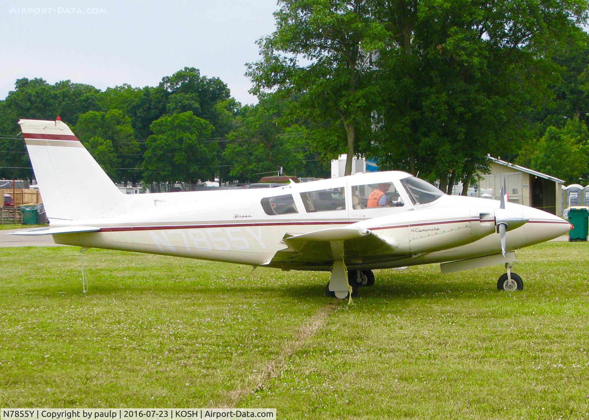 N7855Y, 1965 Piper PA-30 Twin Comanche C/N 30-936, At AirVenture 2016.