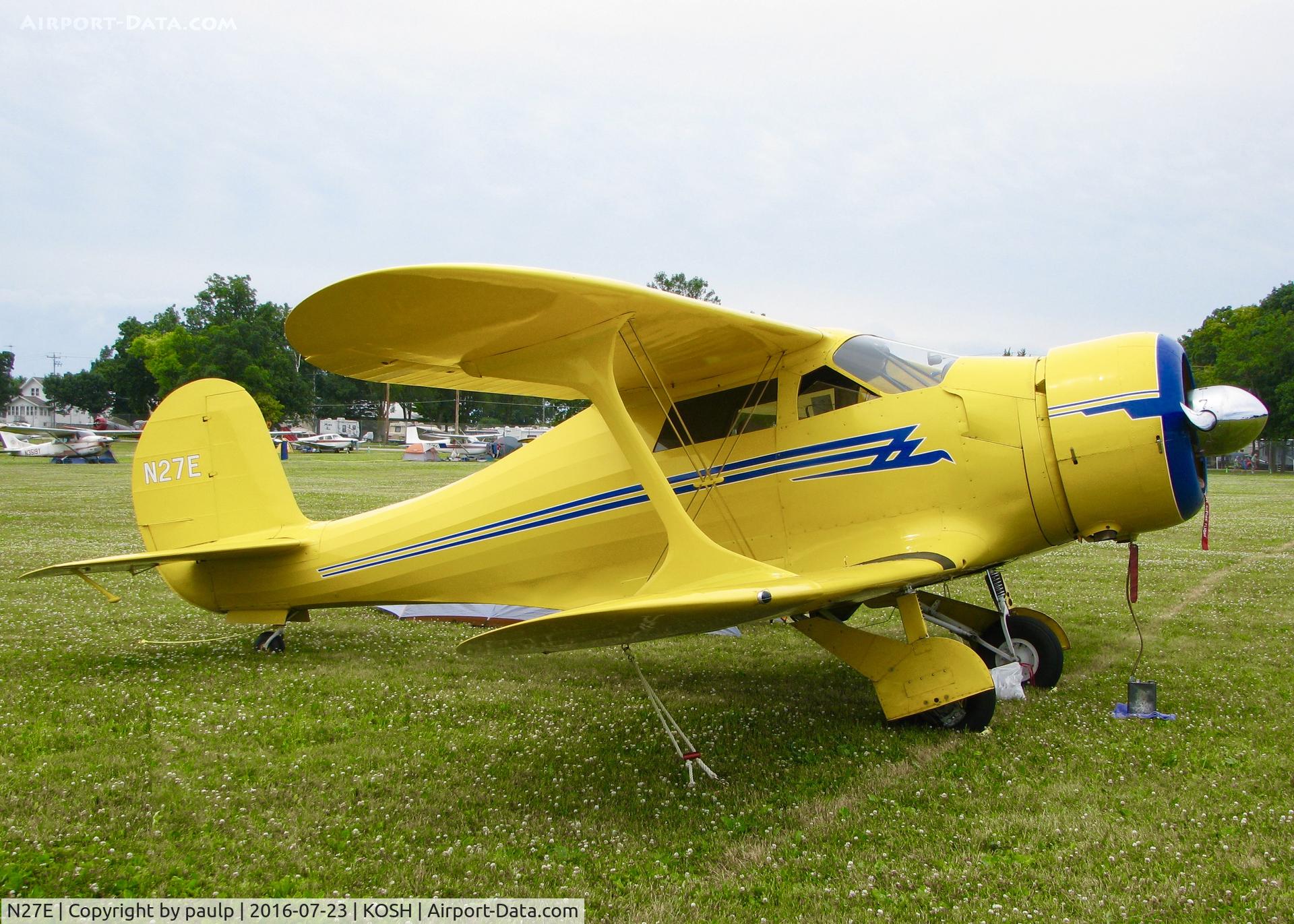 N27E, 1944 Beech D17S Staggerwing C/N 6883, At AirVenture 2016.