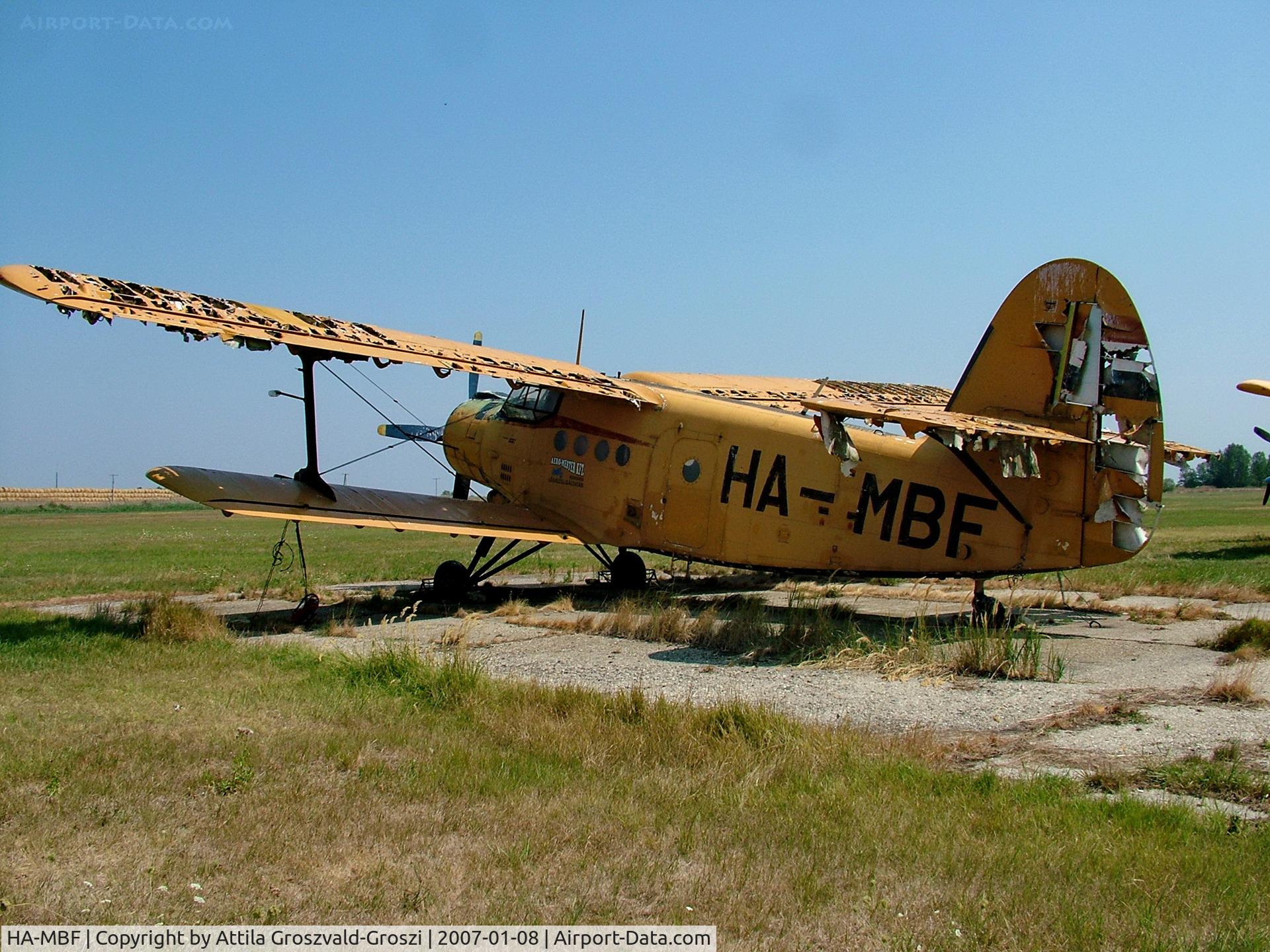 HA-MBF, 1975 PZL-Mielec An-2R C/N 1G161-11, Szarvas-Káka, Hungary - agricultural airport and take-off field