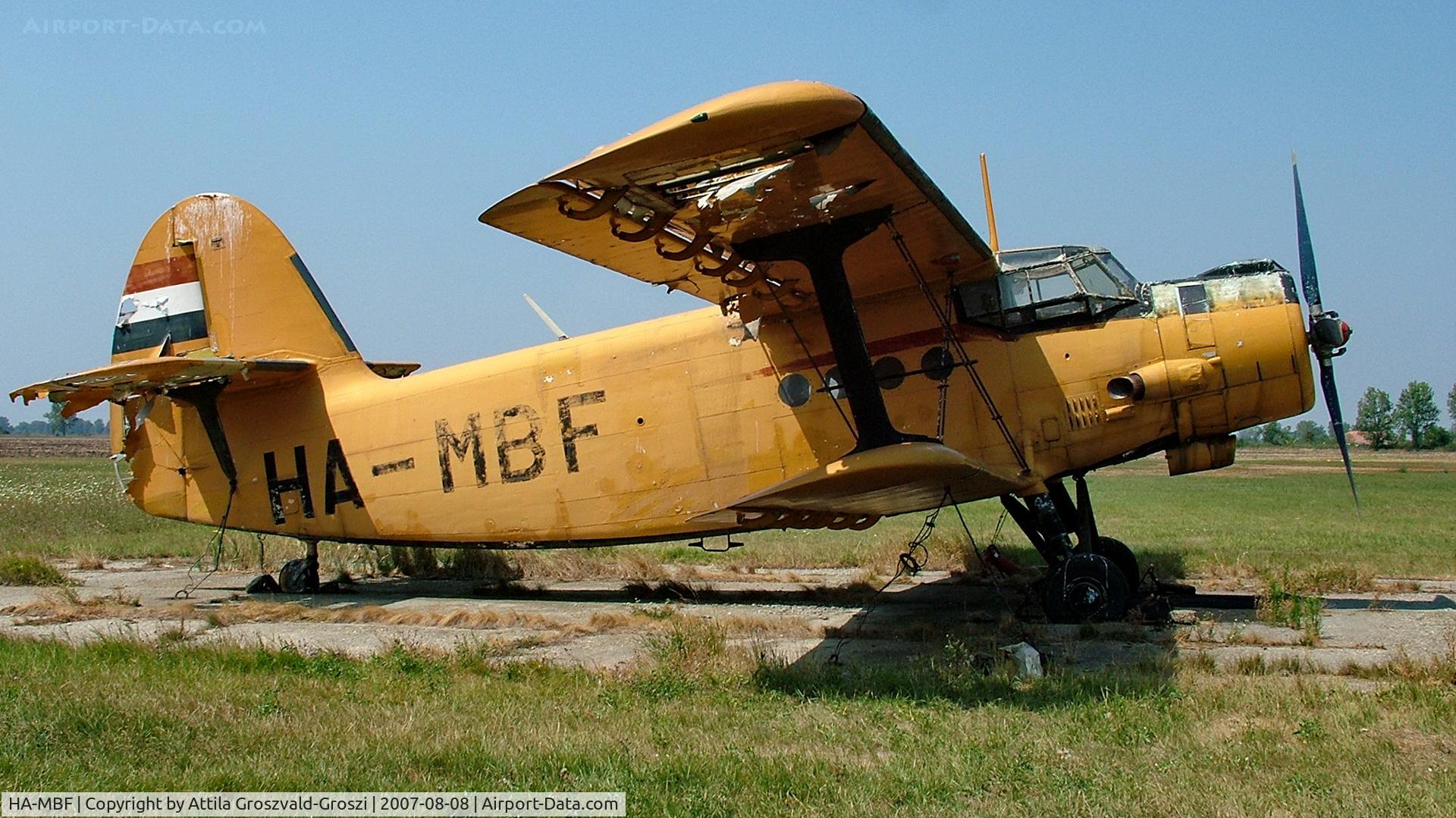 HA-MBF, 1975 PZL-Mielec An-2R C/N 1G161-11, Szarvas-Káka, Hungary - agricultural airport and take-off field