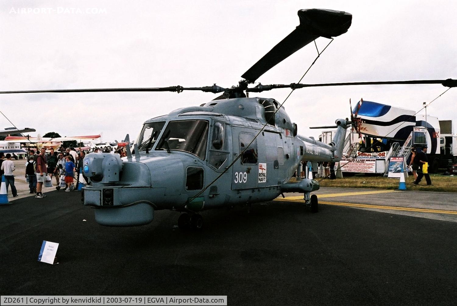 ZD261, 1983 Westland Lynx HMA.8DSP C/N 295, Royal Navy at RIAT.