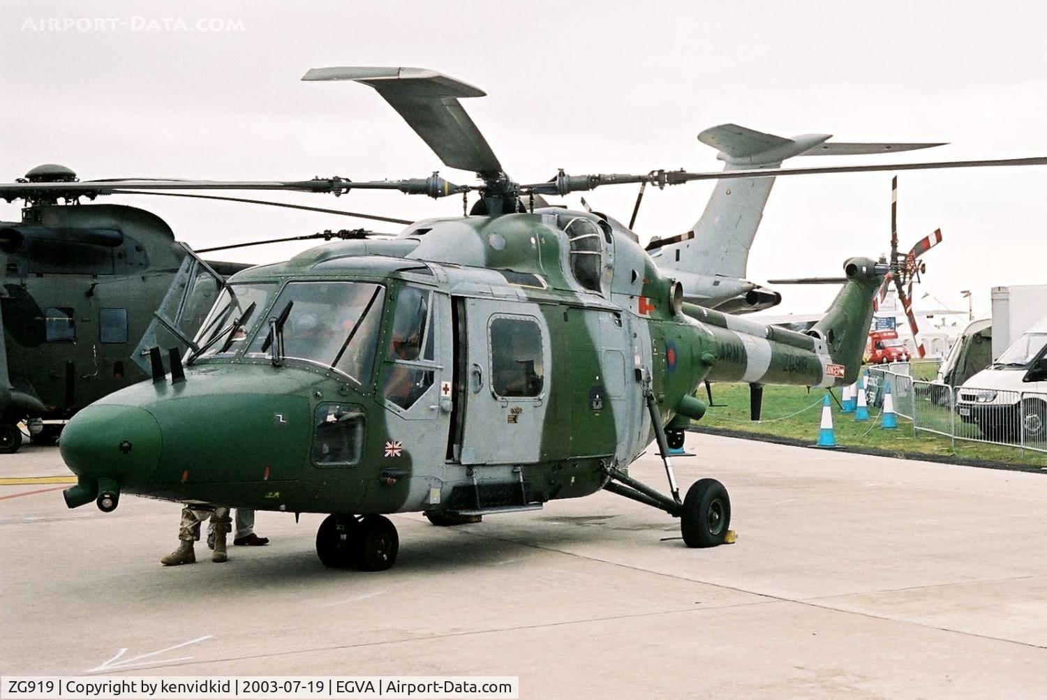 ZG919, 1992 Westland Lynx AH.9 C/N 358, UK Army at RIAT.