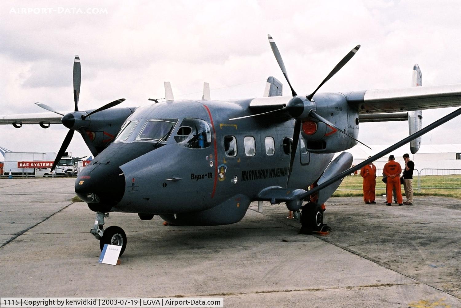 1115, PZL-Mielec M-28B1R Bryza 1R C/N AJG001-06, Polish Navy at RIAT.