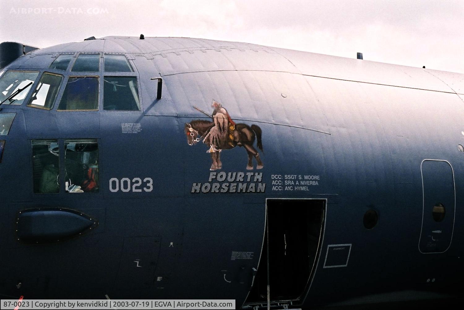 87-0023, 1986 Lockheed MC-130H Combat Talon II C/N 382-5091, US Air Force at RIAT.