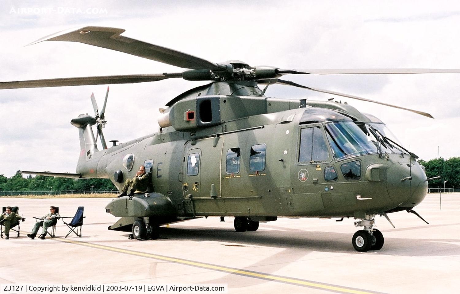 ZJ127, Westland Merlin HC.3 C/N 50149/RAF11, RAF at RIAT.