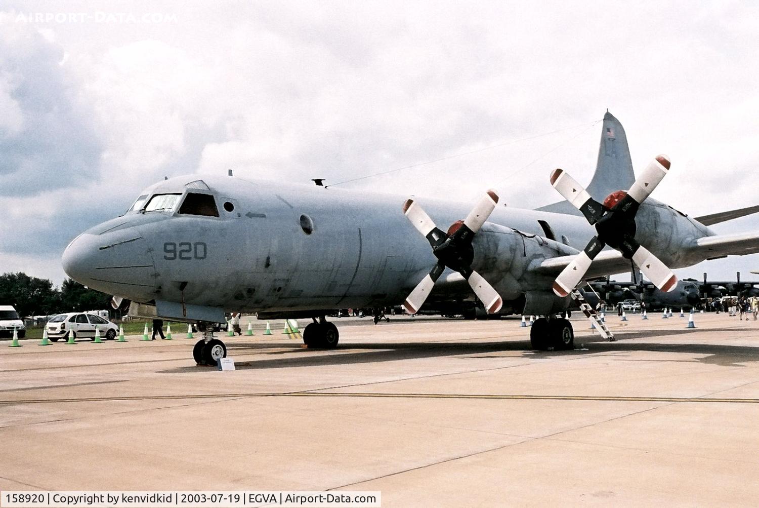 158920, 1973 Lockheed P-3C Orion C/N 285A-5592, US Navy at RIAT.