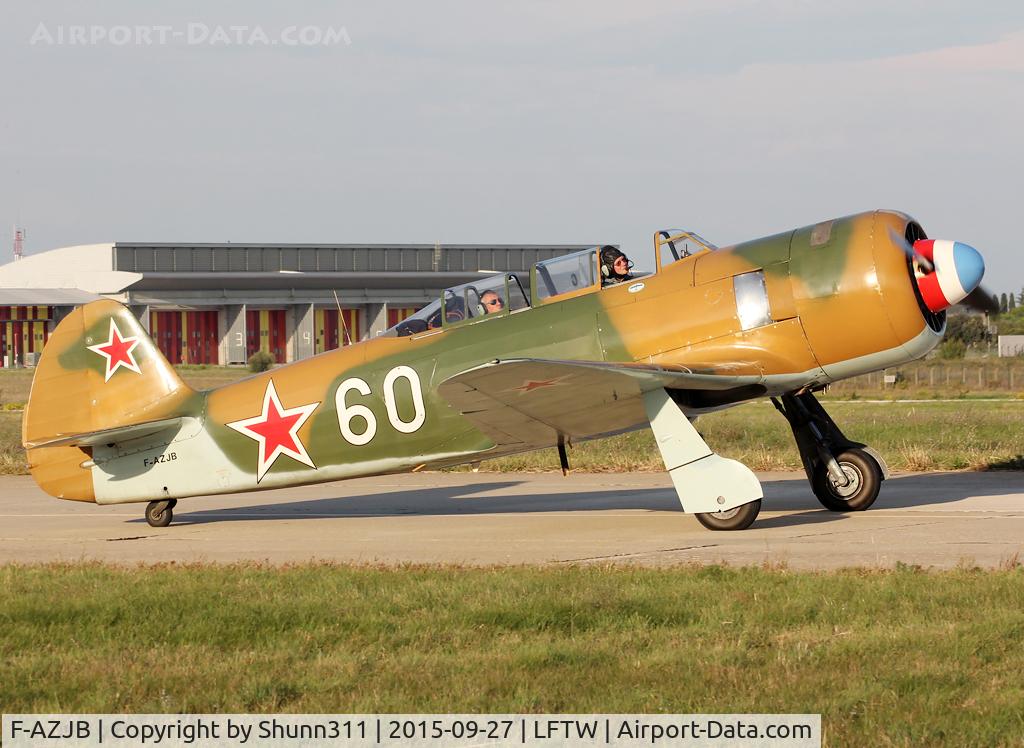 F-AZJB, Let C-11 (Yak-11) C/N 25 III/03, Used as a demo during Nimes Airshow 2015