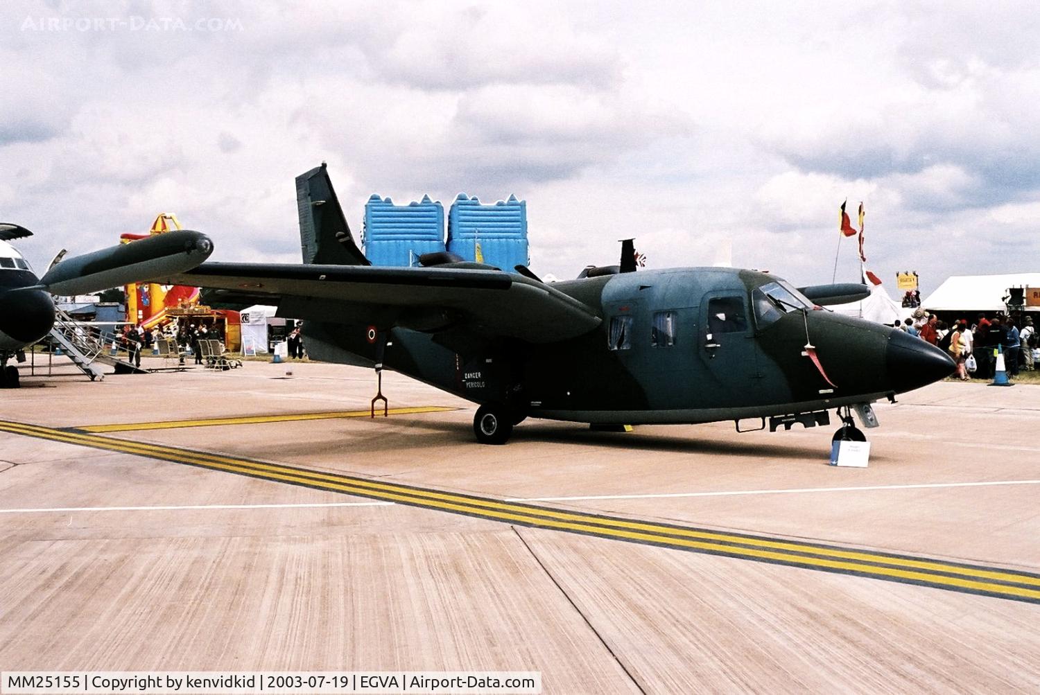 MM25155, Piaggio P-166DL-3 C/N 474, Italian Air Force at RIAT.