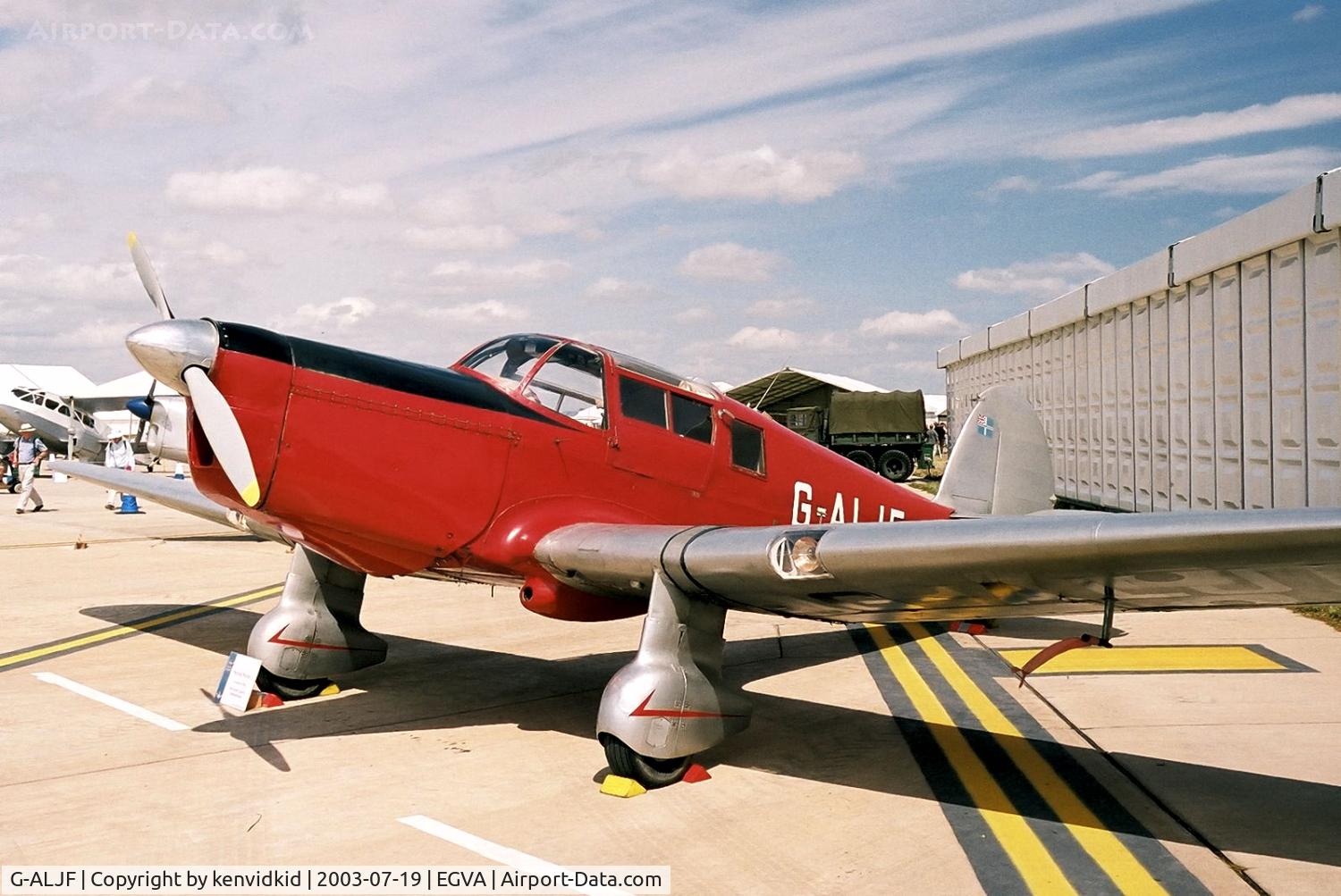 G-ALJF, 1947 Percival P-34A Proctor 3 C/N K.427, In the 100 Years of Flight enclave at RIAT.