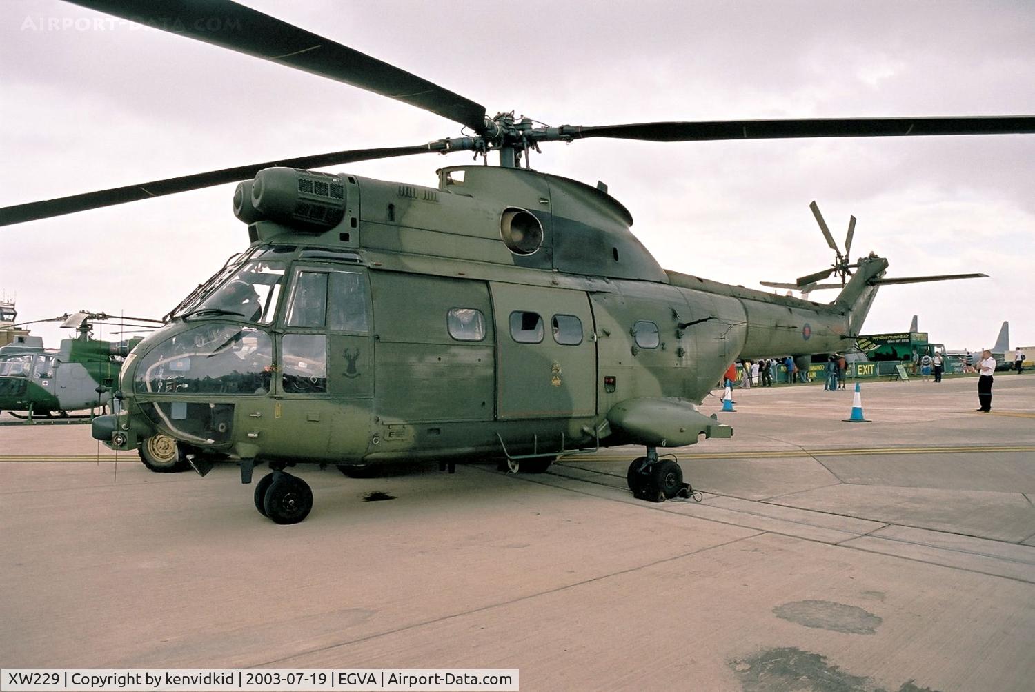 XW229, 1972 Westland Puma HC.2 C/N 1185, Royal Air Force at RIAT.