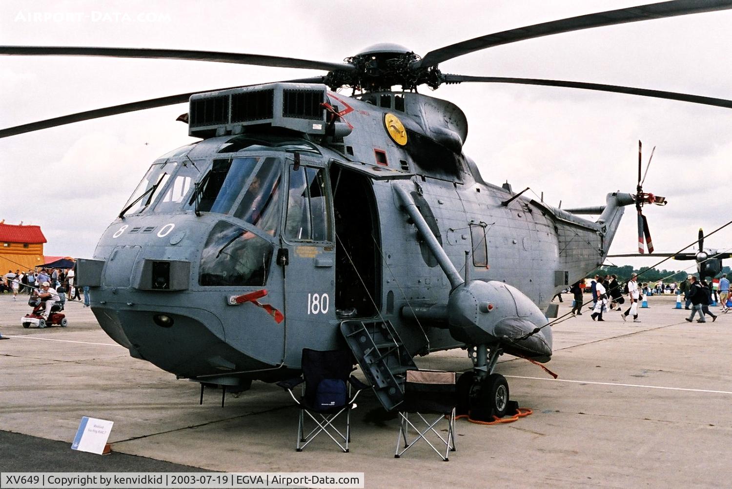 XV649, 1969 Westland Sea King ASaC.7 C/N WA637, Royal Navy at RIAT.