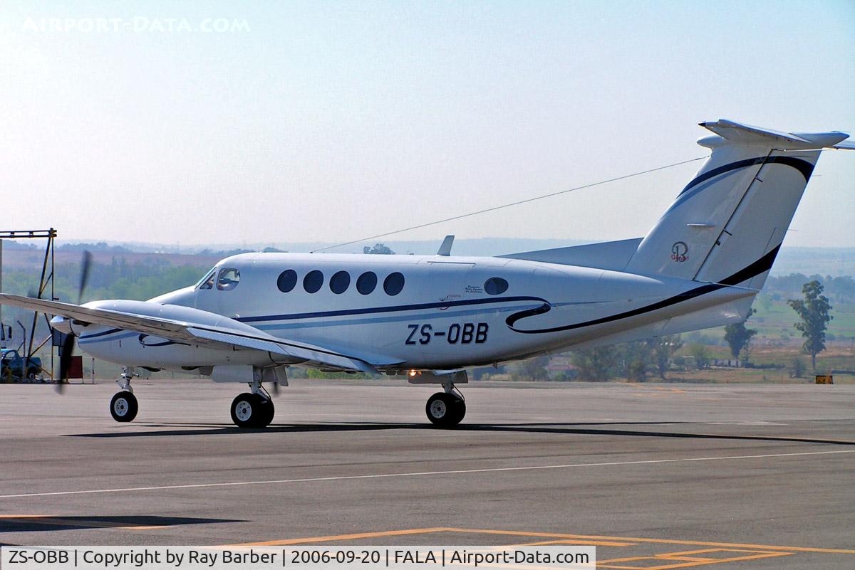 ZS-OBB, 1996 Beech Super King Air 200 C/N BB-1522, Beech B200 Super King Air [BB-1522] Lanseria~ZS 20/09/2006