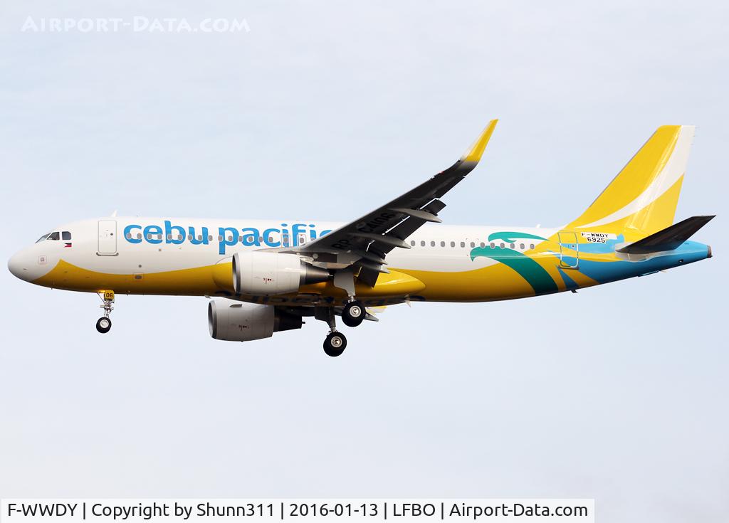 F-WWDY, 2015 Airbus A320-214 C/N 6925, C/n 6925 - To be RP-C4106