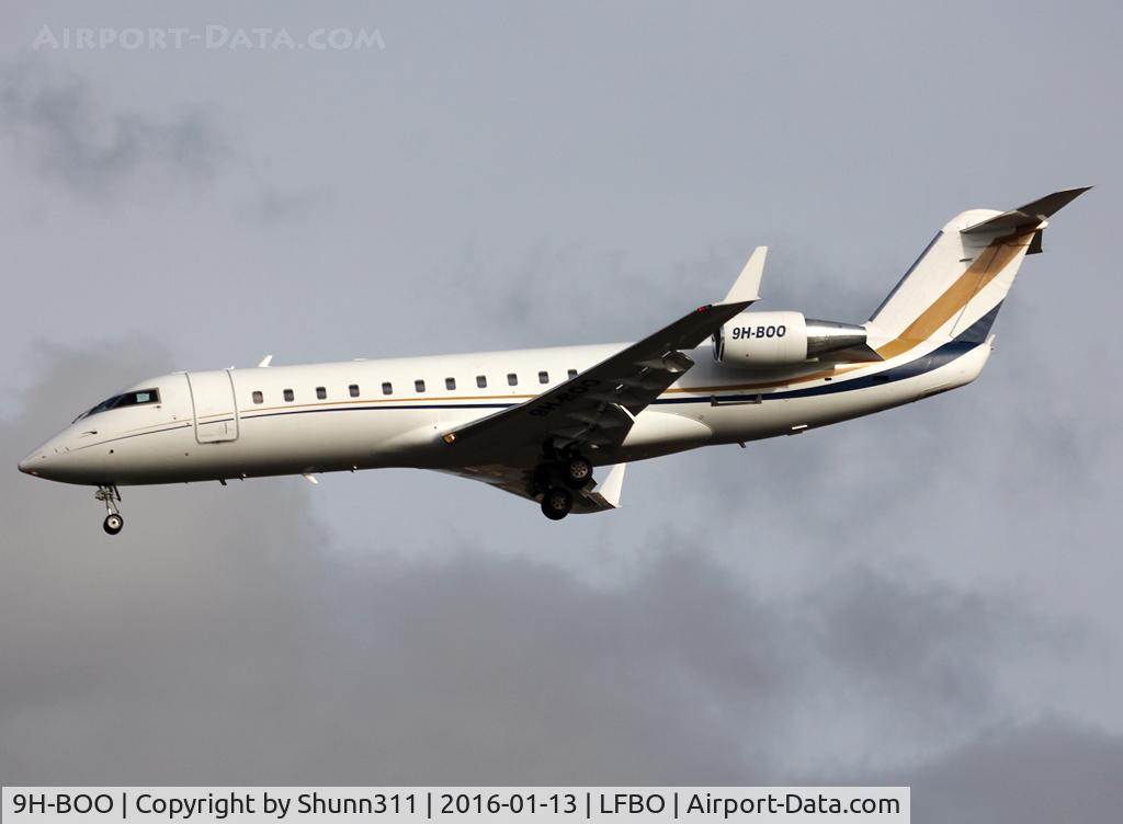 9H-BOO, 2005 Bombardier Challenger 850 (CL-600-2B19) C/N 8051, Landing rwy 32L