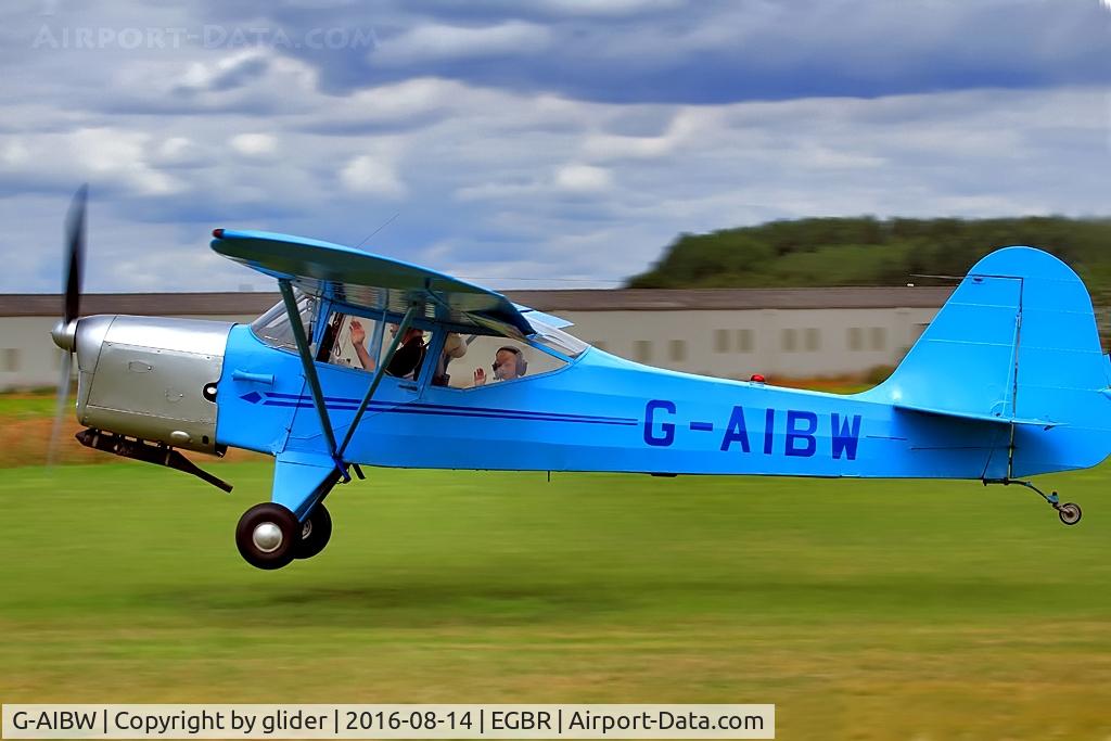 G-AIBW, 1946 Auster J-1N Alpha C/N 2158, Happy backseater!