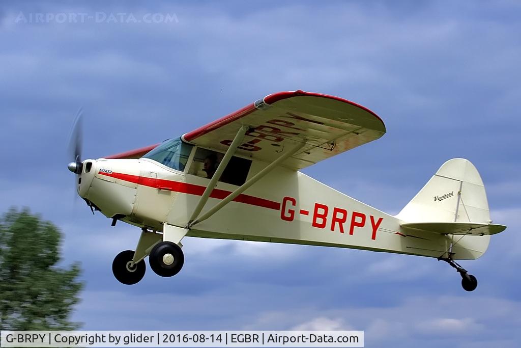 G-BRPY, 1948 Piper PA-15 Vagabond Vagabond C/N 15-141, Departure to the west