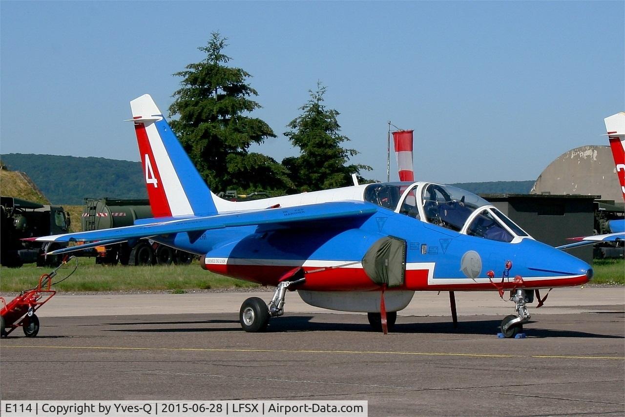 E114, Dassault-Dornier Alpha Jet E C/N E114, Dassault-Dornier Alpha Jet E (F-TERR), Athos 04 of Patrouille de France 2015, Luxeuil-Saint Sauveur Air Base 116 (LFSX) Open day 2015