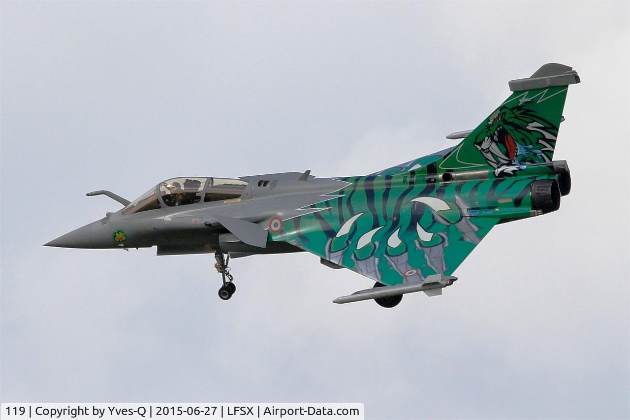 119, 2010 Dassault Rafale C C/N 119, Dassault Rafale C (113-IX), On final rwy 29, Luxeuil-St Sauveur Air Base 116 (LFSX) Open day 2015