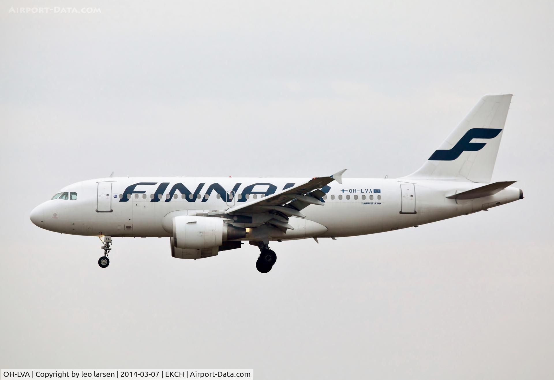 OH-LVA, 1999 Airbus A319-112 C/N 1073, Copenhagen 7.3.14
