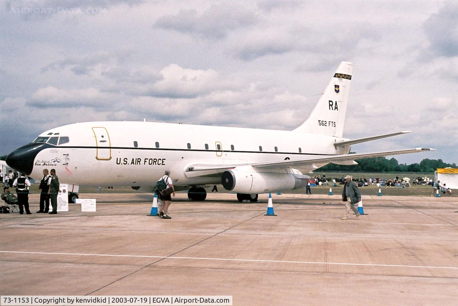 73-1153, 1973 Boeing CT-43A C/N 20700, US Air Force at RIAT.