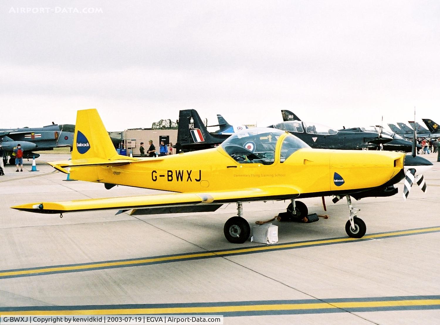 G-BWXJ, 1996 Slingsby T-67M-260 Firefly C/N 2245, Babcock Aerospace at RIAT.
