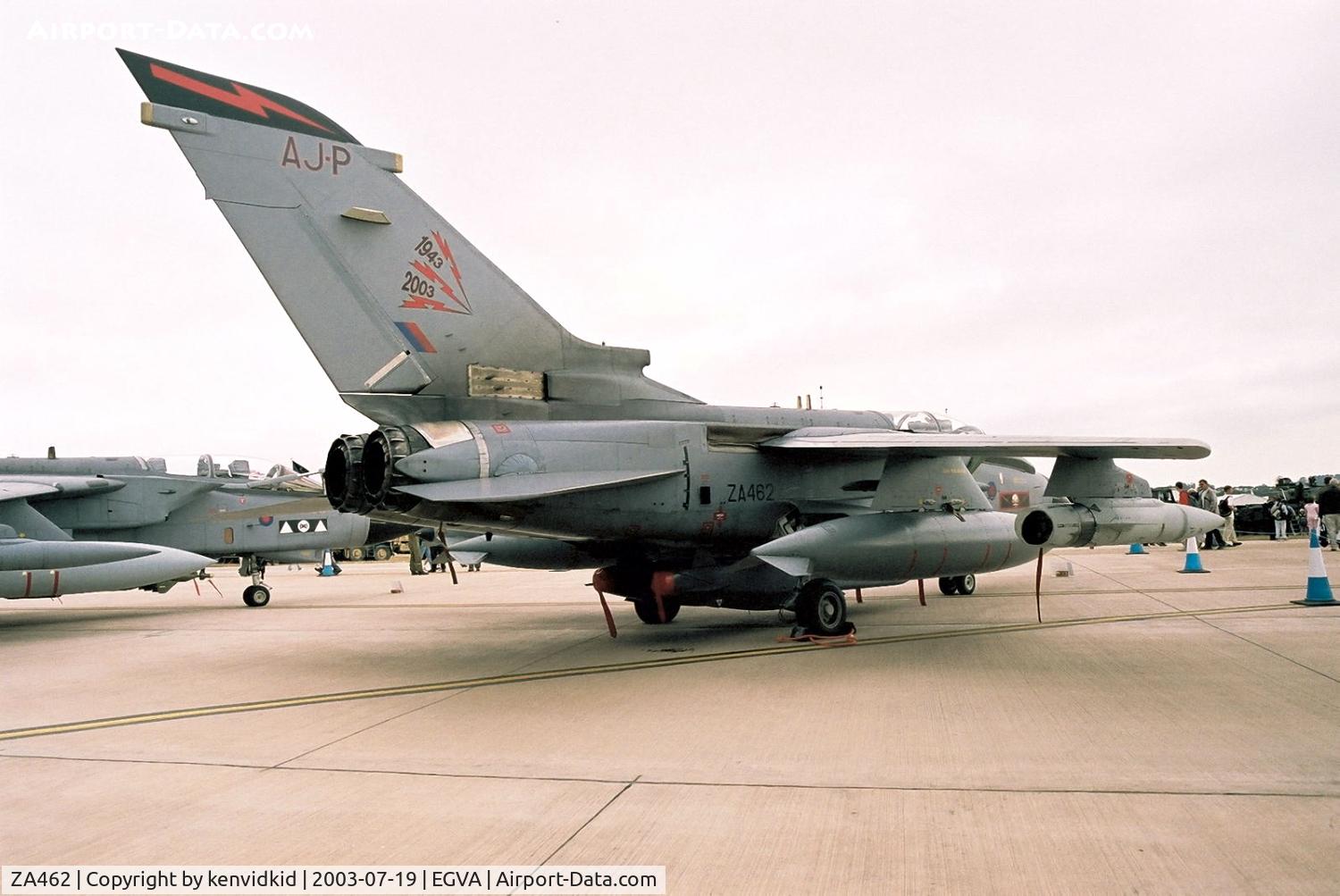 ZA462, 1983 Panavia Tornado GR.4 C/N 271/BS092/3128, Royal Air Force at RIAT.