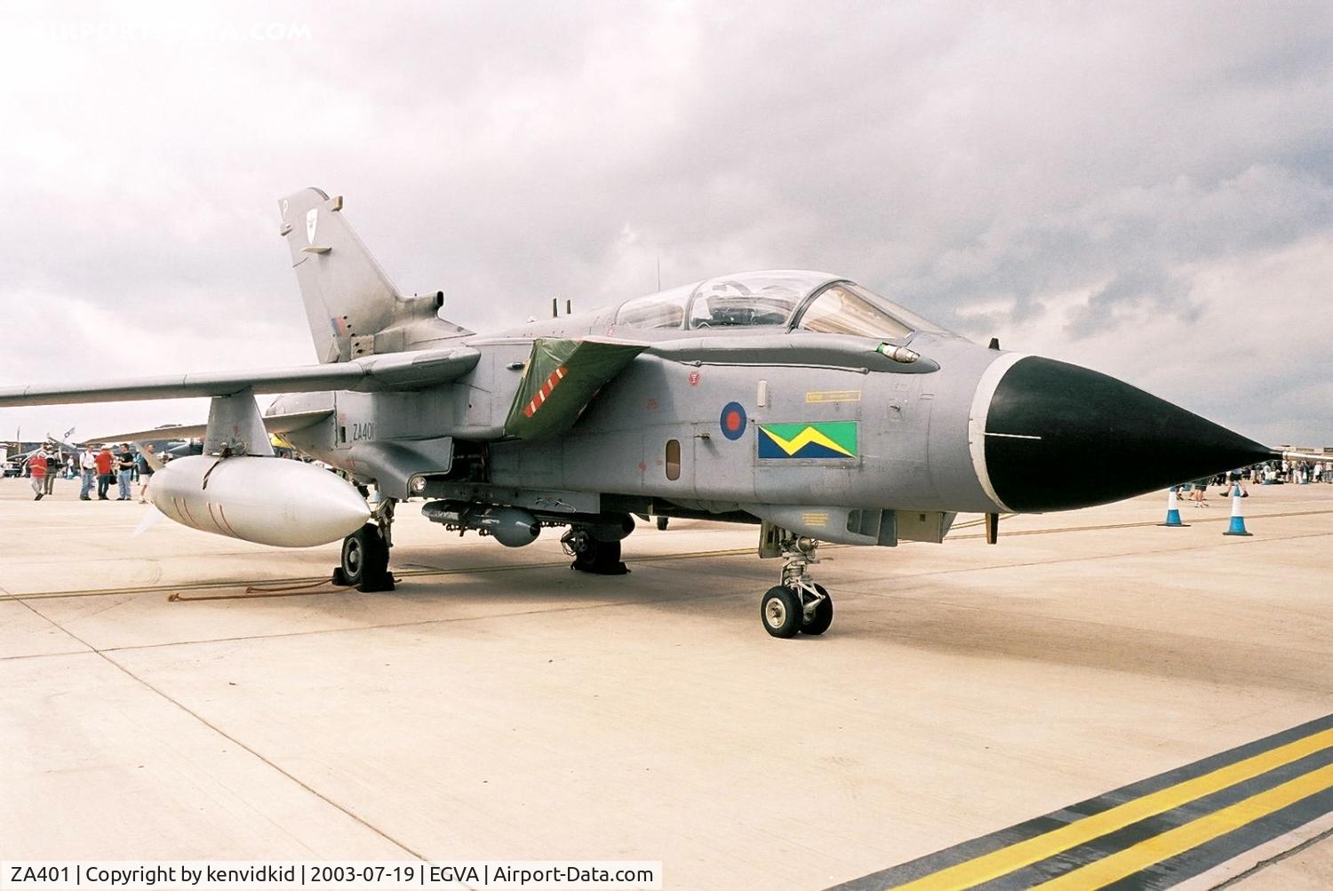 ZA401, 1982 Panavia Tornado GR.4A C/N 206/BS068/2207, Royal Air Force at RIAT.