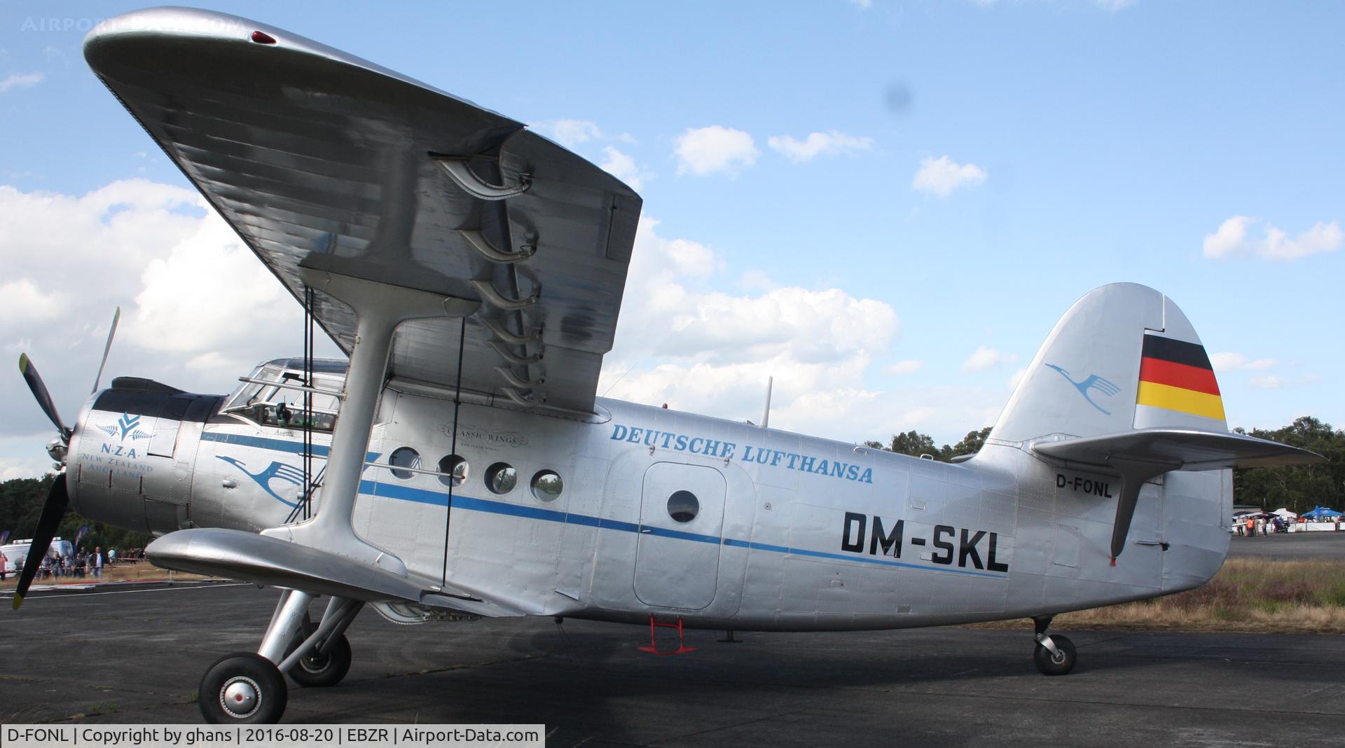 D-FONL, 1957 Antonov An-2T C/N 17802, Fly-In 2016