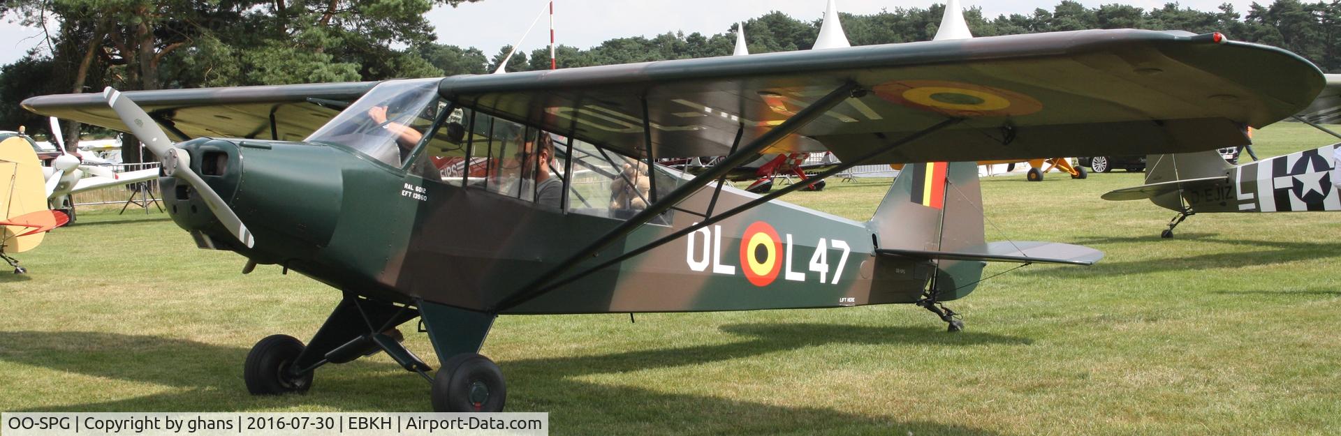OO-SPG, 1952 Piper L-18C Super Cub (PA-18-95) C/N 18-2060, Fly-in 2016