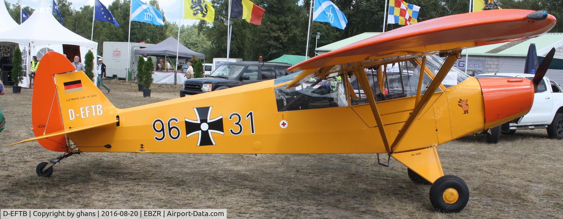 D-EFTB, 1954 Piper L-18C Super Cub (PA-18-95) C/N 18-3455, Fly-In 2016