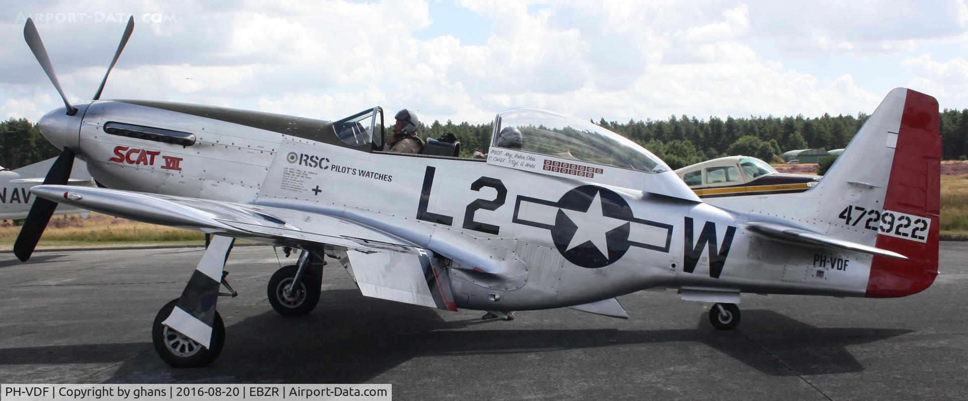 PH-VDF, 1944 North American TF-51D Mustang C/N 122-39381, Fly-In 2016