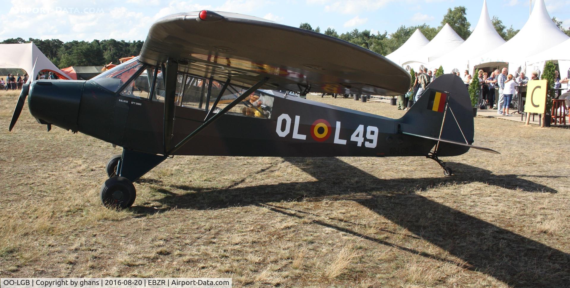 OO-LGB, 1951 Piper L-18C Super Cub (PA-18-95) C/N 18-1650, Fly-In 2016