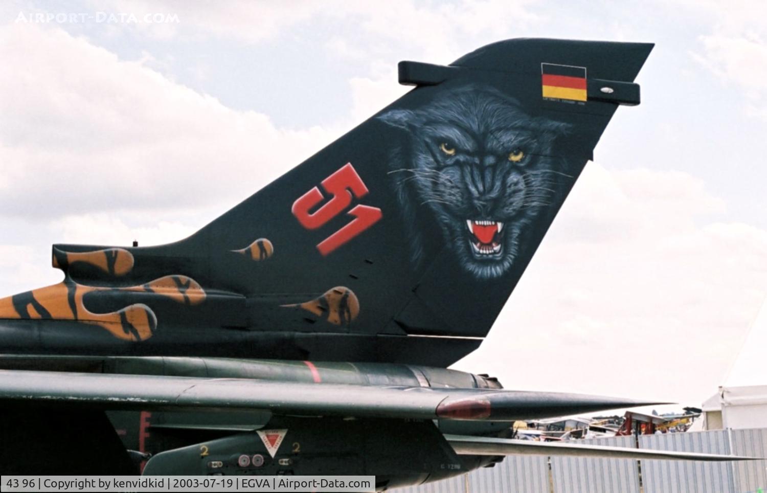 43 96, Panavia Tornado IDS C/N 248/GS064/4096, Luftwaffe at RIAT.