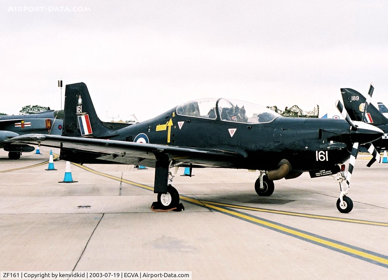 ZF161, 1988 Short S-312 Tucano T1 C/N S013/T13, Royal Air Force at RIAT.