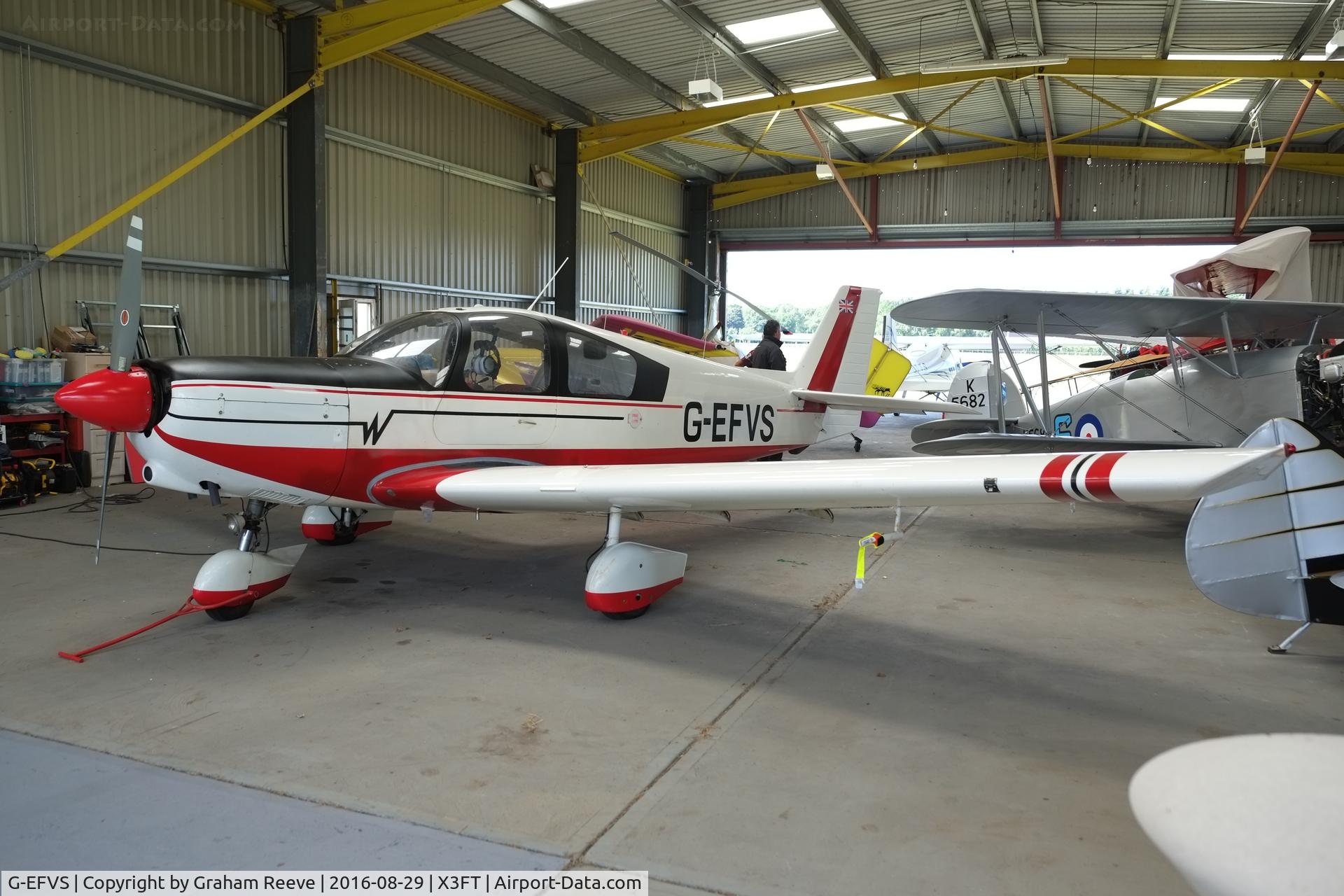 G-EFVS, 1971 Wassmer WA-52 Europa C/N 22, Parked at Felthorpe.
