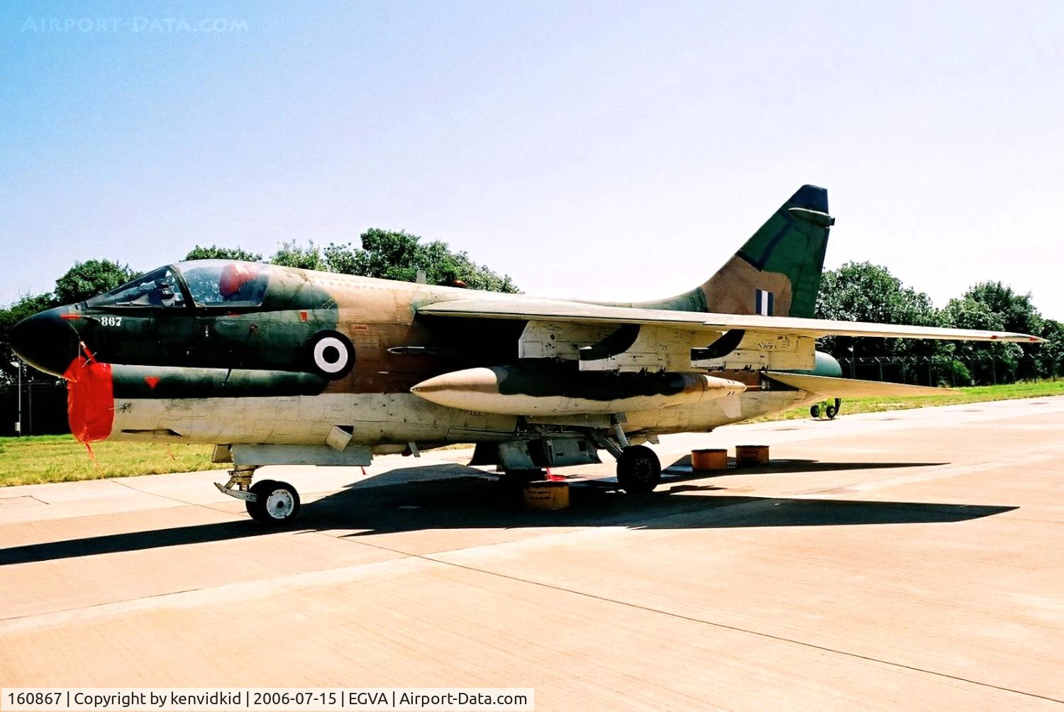 160867, LTV A-7E Corsair II C/N E-583, Portuguese Air Force at RIAT.