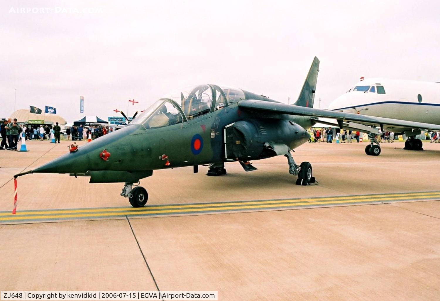 ZJ648, 2000 Dassault-Dornier Alpha Jet A C/N 0009, MoD / QINETIQ at RIAT.