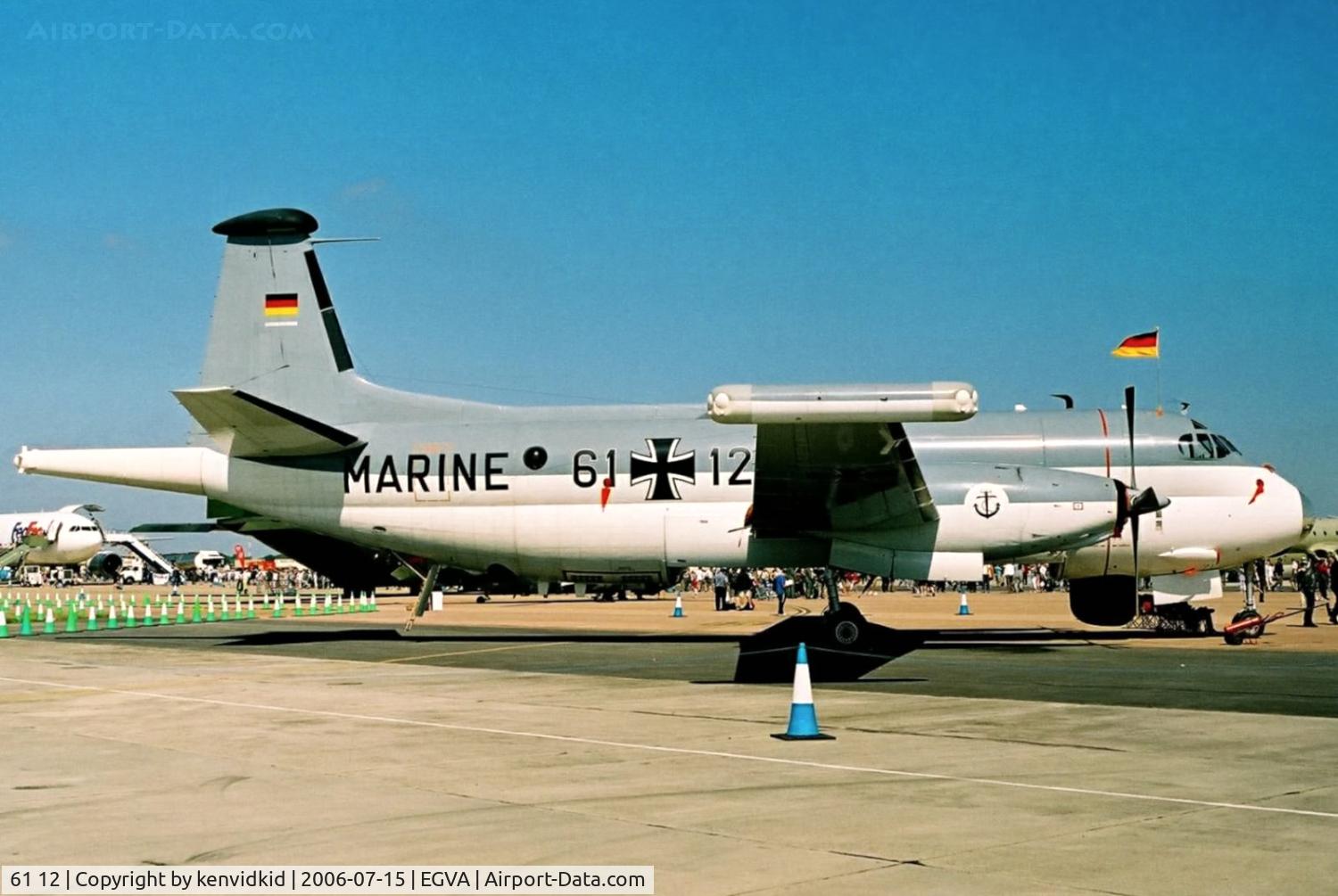 61 12, Breguet BR1150 Atlantic C/N 24, German Navy at RIAT.