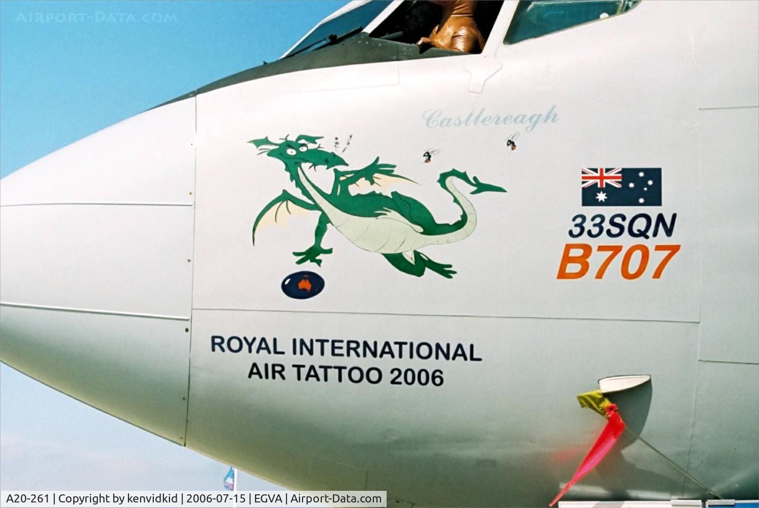 A20-261, 1976 Boeing 707-368C C/N 21261, On static display at RIAT.