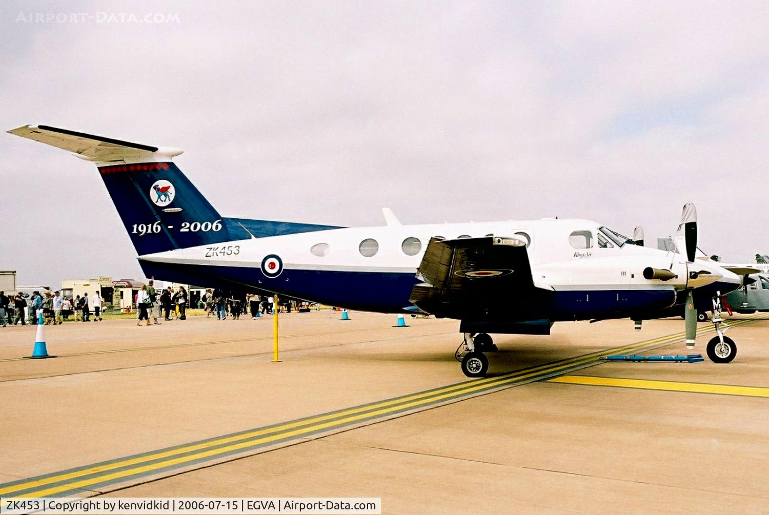 ZK453, 2003 Raytheon B200 King Air C/N BB-1833, On static display at RIAT.